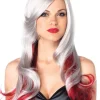 Leg Avenue Allure Long Wavy Grey And Red Wig> Halloween Accessories