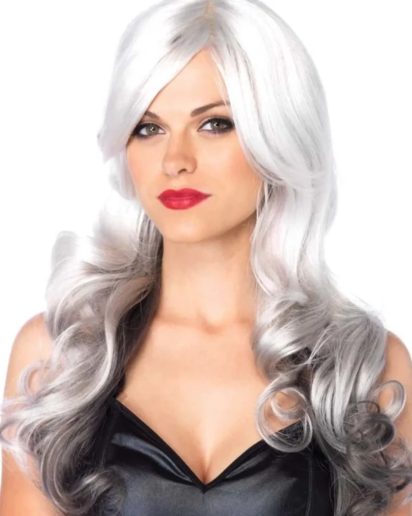 Leg Avenue Allure Long Wavy Grey Wig> Halloween Accessories