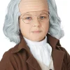 California Costumes Benjamin Franklin Kids Wig And Bald Cap> Halloween Wigs