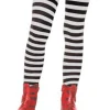 Leg Avenue Black And White Thick Striped Girls Tights> Broken Dolls