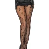 Leg Avenue Black Celestial Net Tights> Halloween Accessories