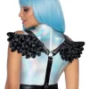 Leg Avenue Black Furry Angel Wing Body Harness> Halloween Accessories