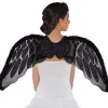 Amscan AU Black Marabou Faux Fur Angel Wings> Halloween Accessories