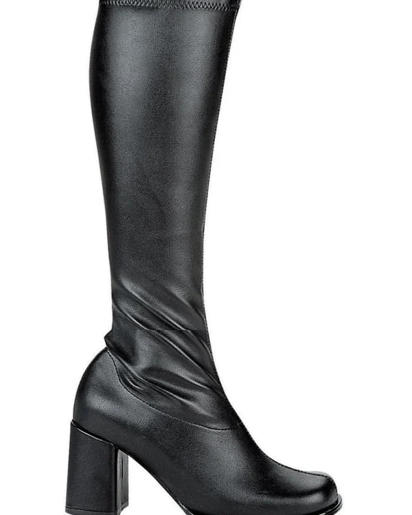 Ellie Shoes Black Matte Patent Go Go Womens Boots> Saints &Amp; Sinners