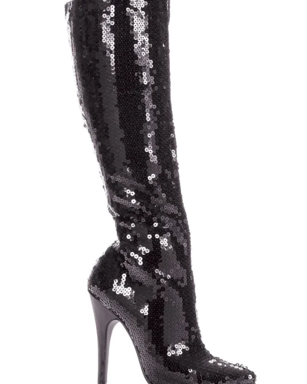 Ellie Shoes Black Metallic Sequin Womens Boots> Halloween Accessories