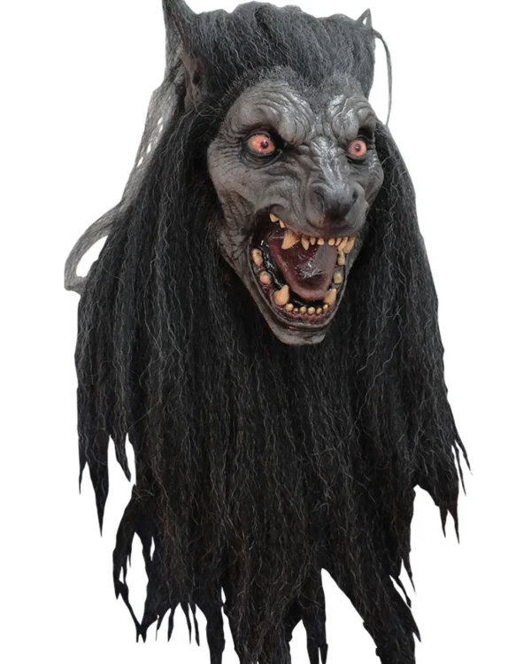 Ghoulish Productions Black Moon Werewolf Premium Mask> Halloween Masks