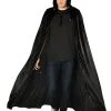 * Black Panne Velvet Deluxe Adults Cape> Halloween Accessories