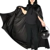 * Black Panne Velvet Deluxe Kids Cape> Halloween Accessories