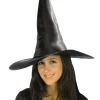 Fun World Black Satin Deluxe Witch Hat> Halloween Accessories