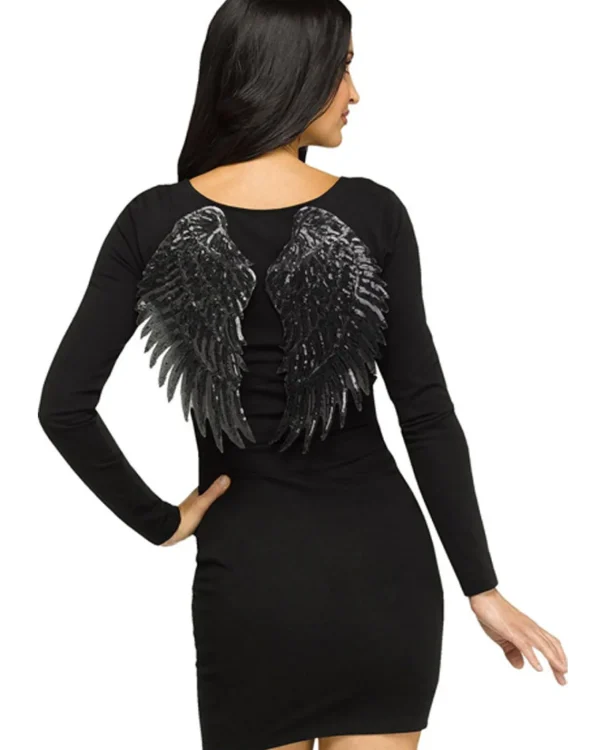 Fun World Black Sequin Wings> Devils &Amp; Angels