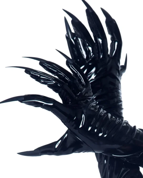 Leg Avenue Black Vinyl Claw Gloves> Halloween Accessories