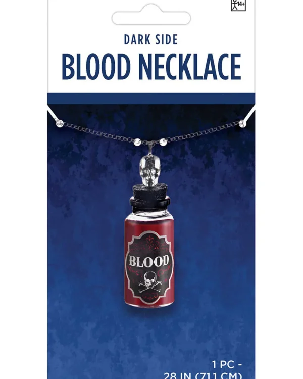 Amscan AU Blood Necklace With Skull Top> Halloween Accessories