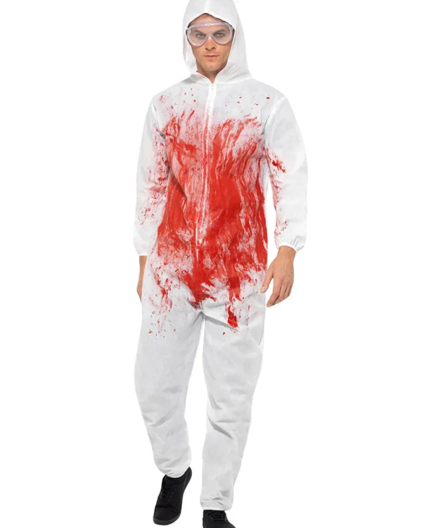 Smiffys Bloody Forensic Overalls Adult Costume>Men Men's Costumes