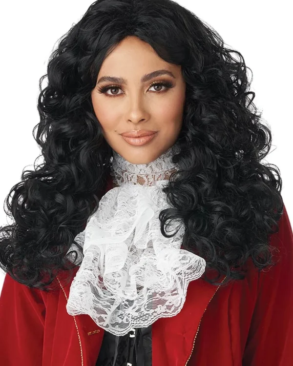 California Costumes Captain Hook Curly Black Wig> Halloween Wigs