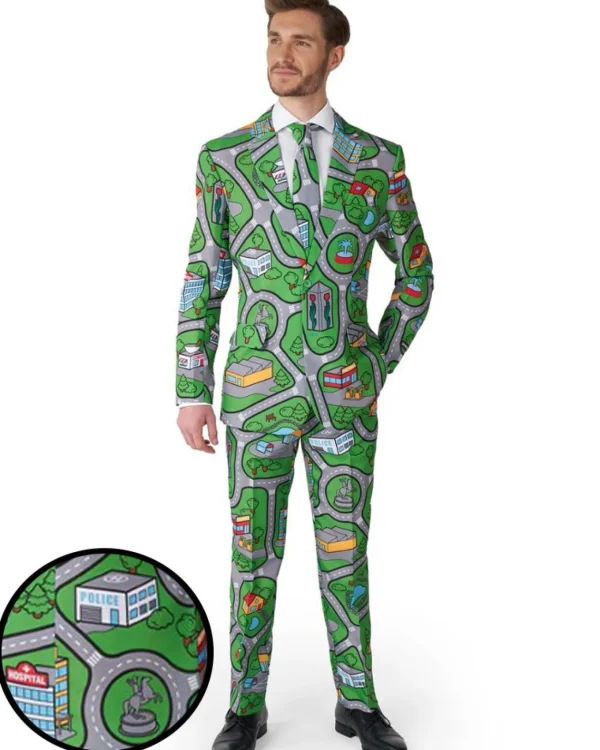 Opposuits Carpet City Green Mens Suitmeister> Opposuits