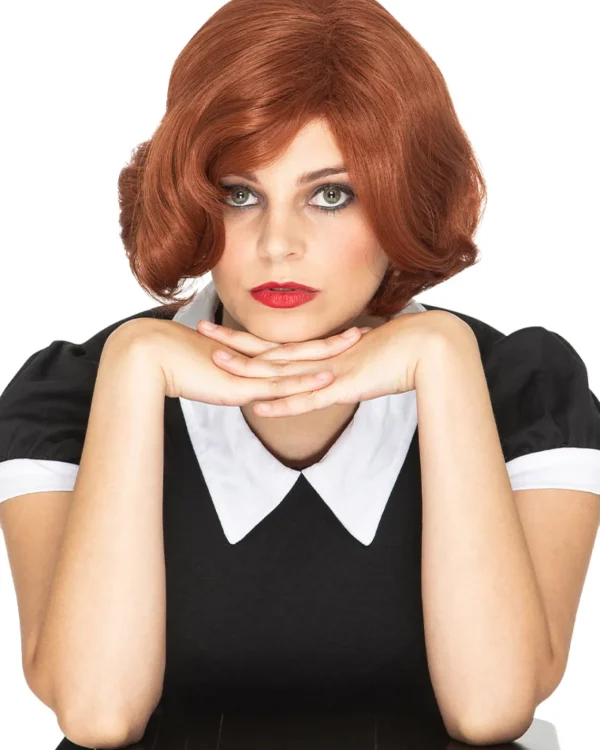 * Chess Queen Deluxe Auburn Red Wig> Halloween Wigs