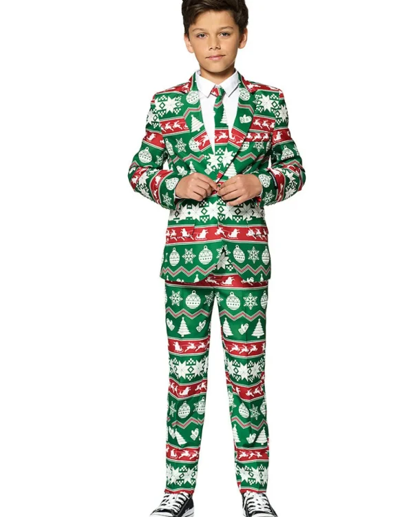 Opposuits Christmas Green Nordic Boys Suitmeister> Opposuits