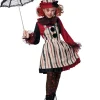 California Costumes Clever Clown Girls Costume>Kids Kids Costumes