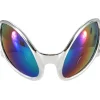 Elope Close Encounter Glasses Silver And Rainbow> Halloween Accessories