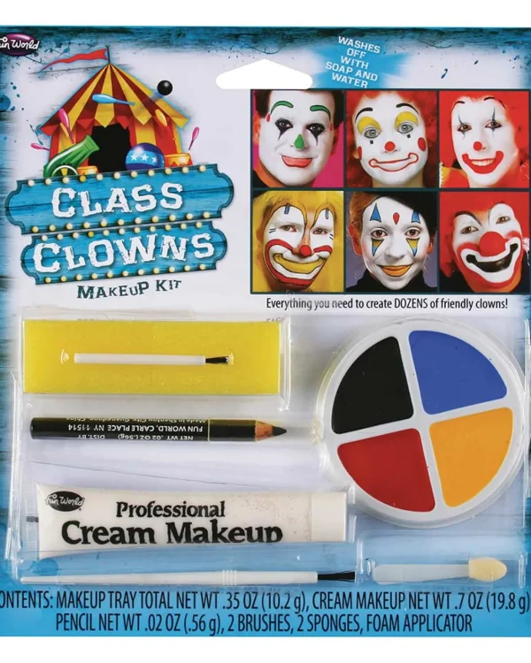 Fun World Clown Character Make Up Family Kit> Halloween Accessories