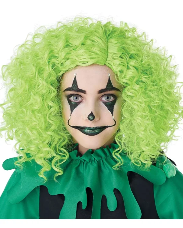 California Costumes Corkscrew Clown Green Girls Wig> Halloween Accessories