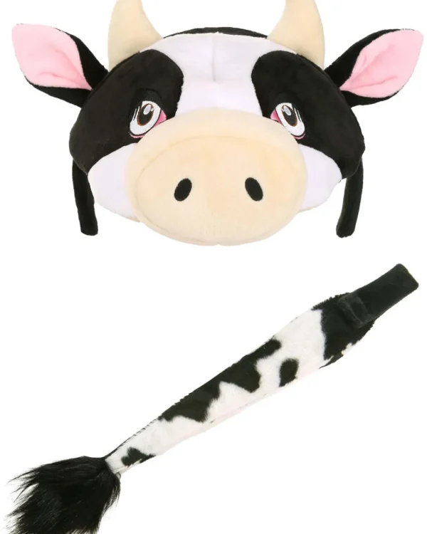 Elope Cow Plush Headband And Tail Set> Halloween Hats