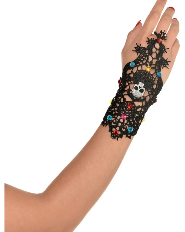 Amscan AU Day Of The Dead Hand Bracelet With Ring> Halloween Accessories