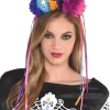 Amscan AU Day Of The Dead Neon Floral Headpiece> Halloween Accessories