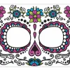 Forum Novelties Day Of The Dead Pink Tattoo Face> Day Of The Dead