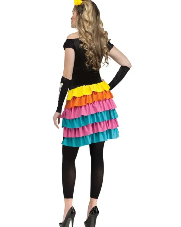 Fun World Day Of The Dead Rainbow Womens Costume>Women Women's Costumes