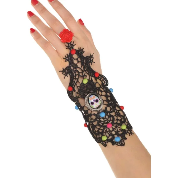 Amscan AU Day Of The Dead Ring Bracelet> Day Of The Dead