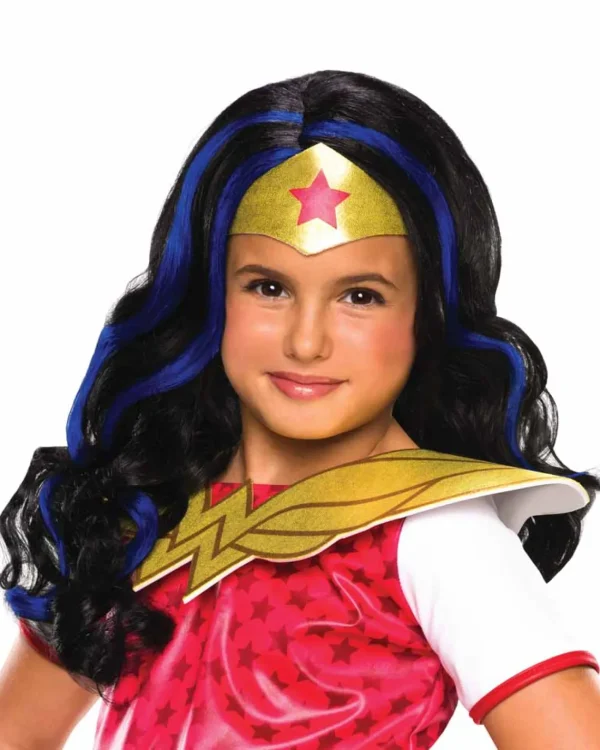 Rubies Dc Super Hero Wonder Woman Girls Wig> Halloween Wigs