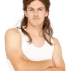 * Deluxe Brown Mullet Wig> Halloween Wigs