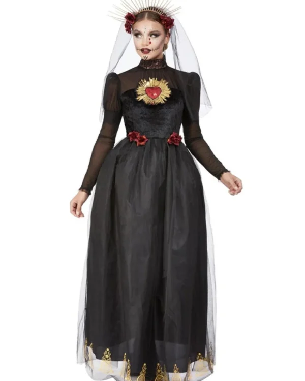 Smiffys Deluxe Day Of The Dead Sacred Heart Bride Womens Costume>Women Women's Costumes