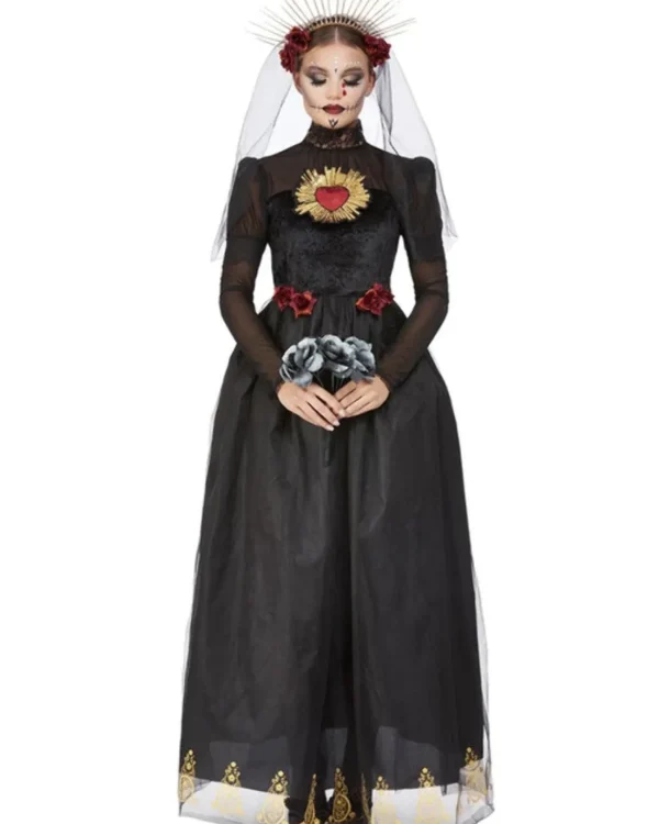 Smiffys Deluxe Day Of The Dead Sacred Heart Bride Womens Costume>Women Women's Costumes