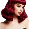 Smiffys Deluxe Fever Plum Purple Bettie Wig> Halloween Wigs