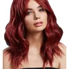 Smiffys Deluxe Fever Ruby Red Ashley Wig> Halloween Wigs