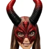 Ghoulish Productions Devil Mythical Horned Skull Mask> Halloween Masks