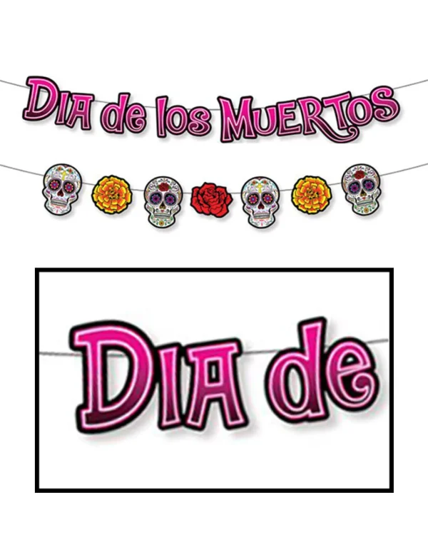 Beistle Dia De Los Muertos Streamer Set 1.67M> Day Of The Dead