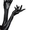 Dreamgirl International Dominique Long Black Shiny Gloves> Halloween Accessories