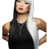 Smiffys Downtown Black And White Wig> Halloween Wigs