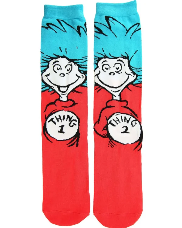 Elope Dr Seuss Characters Adult Crew Sock Set 3 Pack> Halloween Hosiery