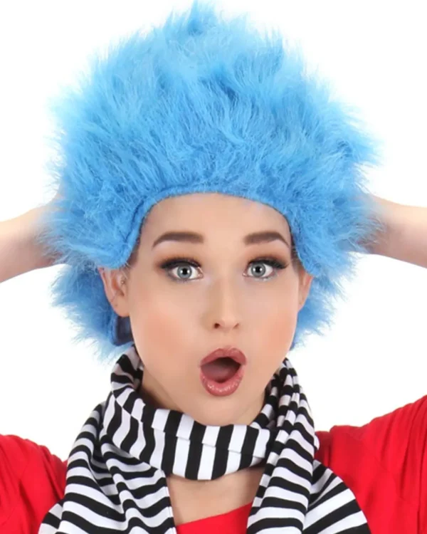 Elope Dr Seuss Thing 1 Or Thing 2 Blue Wig> Halloween Wigs