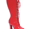 Ellie Shoes Easy Lace Red Womens Boots> Devils &Amp; Angels