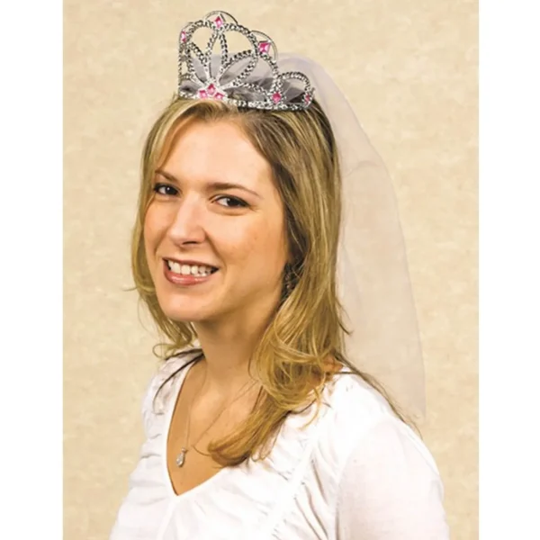 Amscan Elegant Bride Tiara With Veil> Halloween Hats