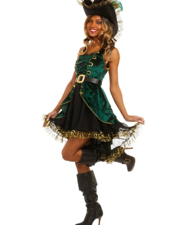 Dreamgirl International Emerald Pirate Womens Costume>Women Women's Costumes