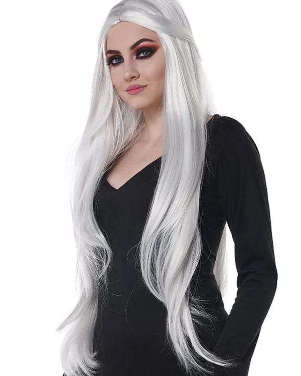 California Costumes Extra Long Cosplay White Wig> Ghosts &Amp; Reapers