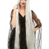 Smiffys Extra Long Witch Wig Grey> Halloween Accessories