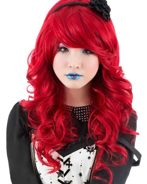 Rockstar Wigs Farrah Siren Red Premium Wig> Halloween Wigs