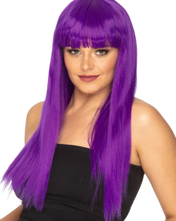 * Fashion Deluxe Amethyst Purple Long Wig> Halloween Accessories